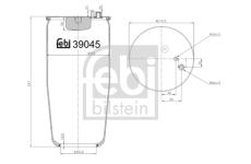 Mech, pneumatické odpružení FEBI BILSTEIN 39045