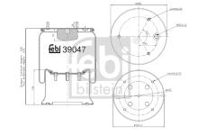 Mech, pneumaticke odpruzeni FEBI BILSTEIN 39047