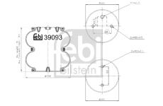 Mech, pneumaticke odpruzeni FEBI BILSTEIN 39093