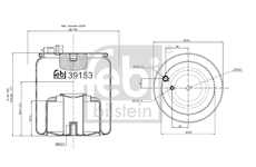 Mech, pneumatické odpružení FEBI BILSTEIN 39153