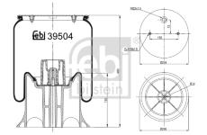 Mech, pneumaticke odpruzeni FEBI BILSTEIN 39504