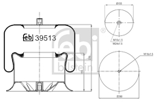 Mech, pneumaticke odpruzeni FEBI BILSTEIN 39513