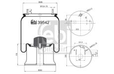 Mech, pneumaticke odpruzeni FEBI BILSTEIN 39542