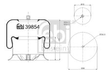 Mech, pneumatické odpružení FEBI BILSTEIN 39854