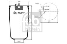 Mech, pneumaticke odpruzeni FEBI BILSTEIN 39857