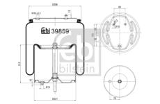 Mech pneumatického prużenia FEBI BILSTEIN 39859