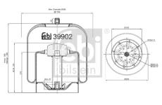 Mech, pneumatické odpružení FEBI BILSTEIN 39902