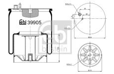 Mech, pneumaticke odpruzeni FEBI BILSTEIN 39905