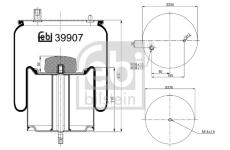 Mech pneumatického prużenia FEBI BILSTEIN 39907