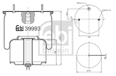 Mech, pneumaticke odpruzeni FEBI BILSTEIN 39993