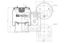 Mech, pneumaticke odpruzeni FEBI BILSTEIN 40255