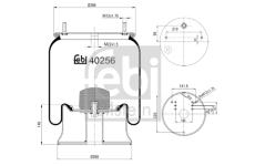 Mech, pneumatické odpružení FEBI BILSTEIN 40256