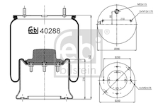 Mech, pneumaticke odpruzeni FEBI BILSTEIN 40288