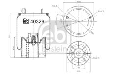 Mech, pneumaticke odpruzeni FEBI BILSTEIN 40329