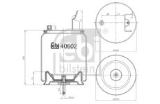 Mech, pneumaticke odpruzeni FEBI BILSTEIN 40602