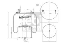 Mech, pneumatické odpružení FEBI BILSTEIN 44627