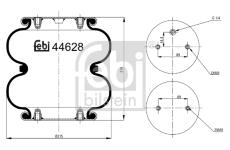 Mech pneumatického prużenia FEBI BILSTEIN 44628