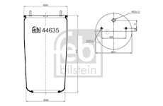 Mech, pneumaticke odpruzeni FEBI BILSTEIN 44635