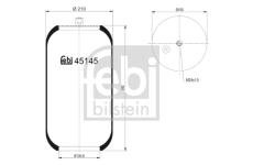 Mech, pneumaticke odpruzeni FEBI BILSTEIN 45145