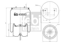 Mech, pneumatické odpružení FEBI BILSTEIN 45660