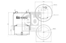 Mech, pneumaticke odpruzeni FEBI BILSTEIN 45662