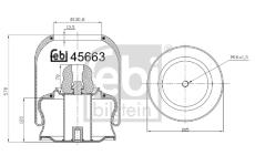 Mech, pneumatické odpružení FEBI BILSTEIN 45663