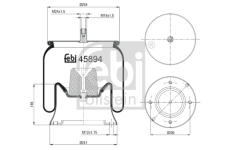 Mech, pneumaticke odpruzeni FEBI BILSTEIN 45894