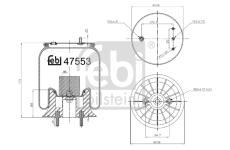 Mech, pneumaticke odpruzeni FEBI BILSTEIN 47553