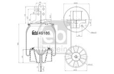 Mech, pneumatické odpružení FEBI BILSTEIN 49186