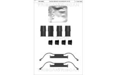 Sada prislusenstvi, oblozeni kotoucove brzdy TRISCAN 8105 101677