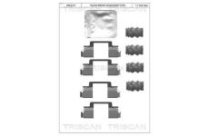 Sada prislusenstvi, oblozeni kotoucove brzdy TRISCAN 8105 291629