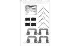 Sada prislusenstvi, oblozeni kotoucove brzdy TRISCAN 8105 431653