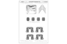 Sada prislusenstvi, oblozeni kotoucove brzdy TRISCAN 8105 431660