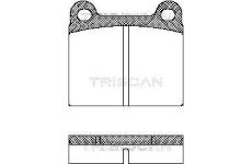 Sada brzdových destiček, kotoučová brzda TRISCAN 8110 10201