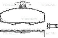Sada brzdových destiček, kotoučová brzda TRISCAN 8110 10232