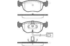Sada brzdových destiček, kotoučová brzda TRISCAN 8110 10504