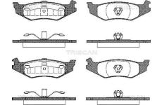 Sada brzdových destiček, kotoučová brzda TRISCAN 8110 10519
