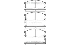 Sada brzdových destiček, kotoučová brzda TRISCAN 8110 10873