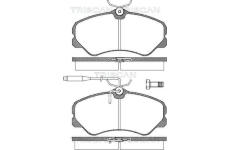 Sada brzdových destiček, kotoučová brzda TRISCAN 8110 10905