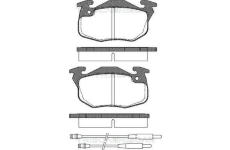 Sada brzdových destiček, kotoučová brzda TRISCAN 8110 10979