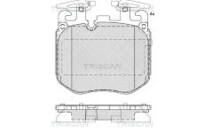 Sada brzdových destiček, kotoučová brzda TRISCAN 8110 11066