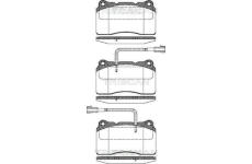 Sada brzdových destiček, kotoučová brzda TRISCAN 8110 12014