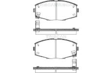 Sada brzdových destiček, kotoučová brzda TRISCAN 8110 13151