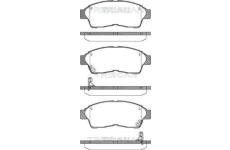 Sada brzdových destiček, kotoučová brzda TRISCAN 8110 13157