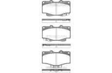 Sada brzdových destiček, kotoučová brzda TRISCAN 8110 13178