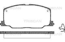 Sada brzdových destiček, kotoučová brzda TRISCAN 8110 13879