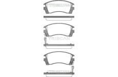 Sada brzdových destiček, kotoučová brzda TRISCAN 8110 14004