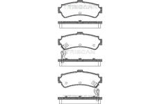 Sada brzdových destiček, kotoučová brzda TRISCAN 8110 14006