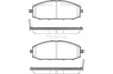 Sada brzdových destiček, kotoučová brzda TRISCAN 8110 14024