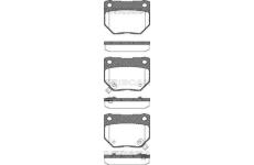 Sada brzdových destiček, kotoučová brzda TRISCAN 8110 14028